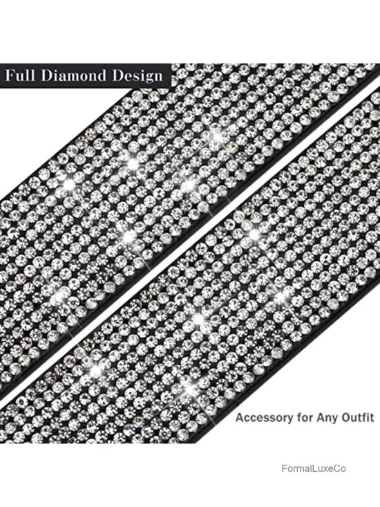 Rhinestone Belt for Women - Sparkly Diamond Belt - Ladies Glitter Belt main image 5